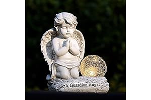Angel Decor Cherubs Praying Statue, Baby Garden Figurines
