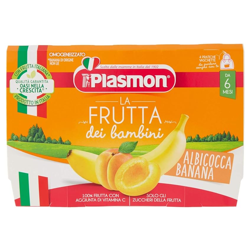 Immagine del prodotto Plasmon Frutta dei Bambini - Albicocca Banana 4x100g