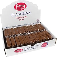 Vista 12 de Pepy Plastilina - Arcilla de modelado reutilizable y no secada; juego de 24 barras, 1.4 onzas cada una, perfecta para proyectos de arte y Azul claro