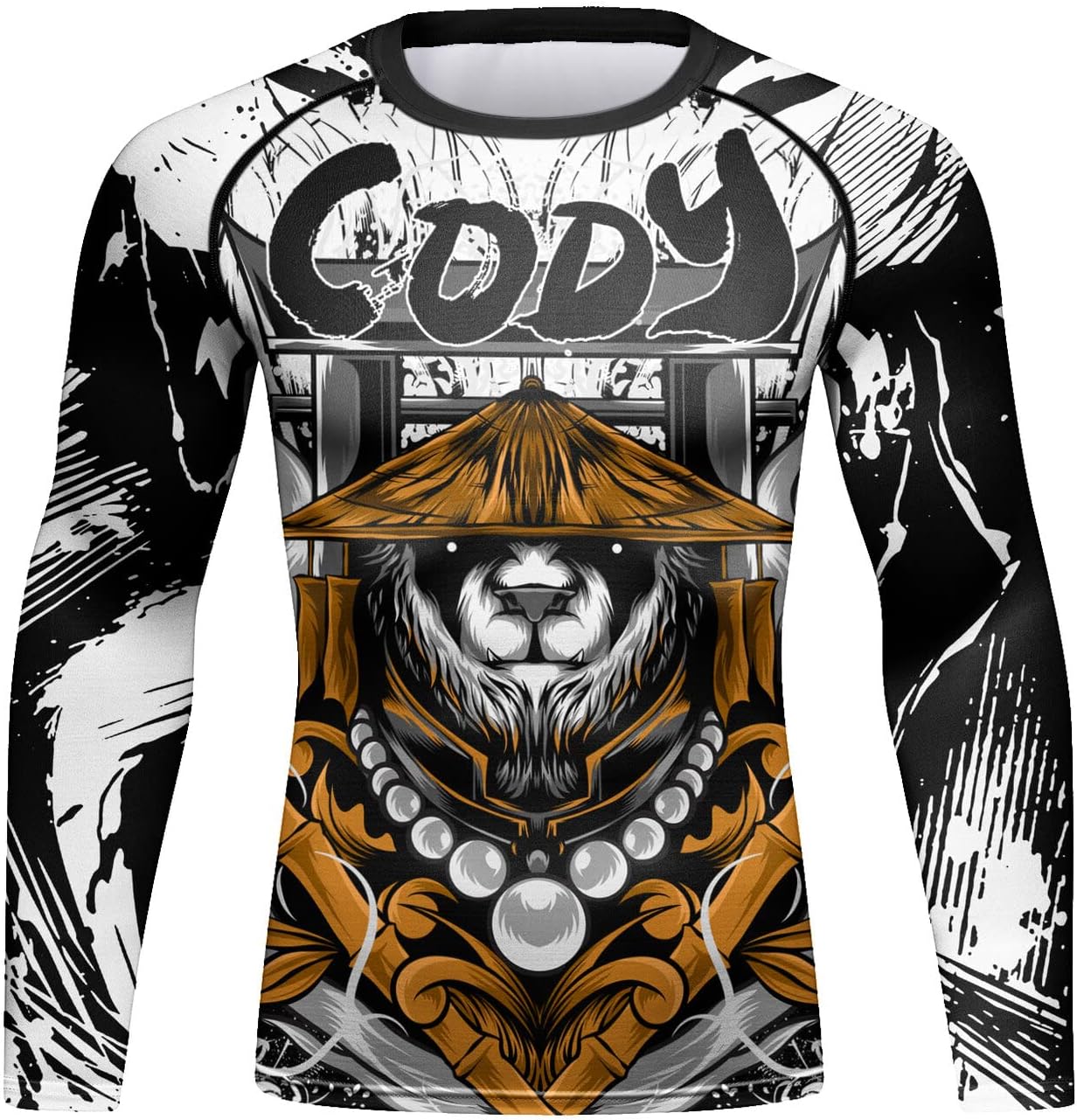 Men's Compression Long-Sleeved Trousers Shorts Set Swim Surf Sun Protection Rash Guard Shirt