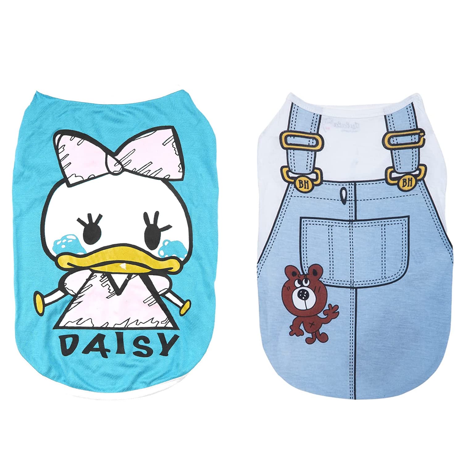 Lulala 2 Pack Dog Printed Shirts Quick Dry Soft Stretchy Dog T-Shirts Breathable Pet Apparel Colorful Puppy Sweatshirt Dog Clothes Tank Top Sleeveless Vest Dog Clothes for Dogs(Pack of 2,XXL) (B0B6R8QH5J) Amazon Price History, Amazon Price Tracker