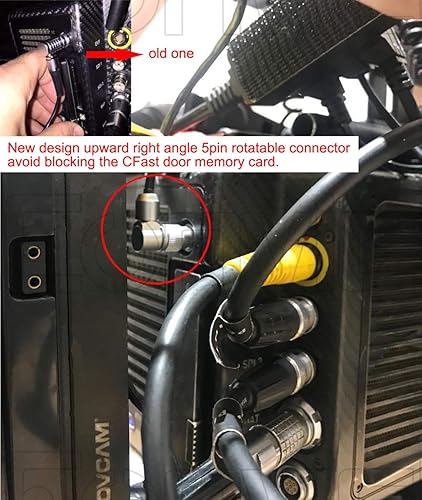 Miniatura 2 de Eonvic Tentacle Sync - Cable mini ALEXA giratorio de 0.138 in a 5 pines (los nuevos cables pueden evitar bloquear la puerta CFast)