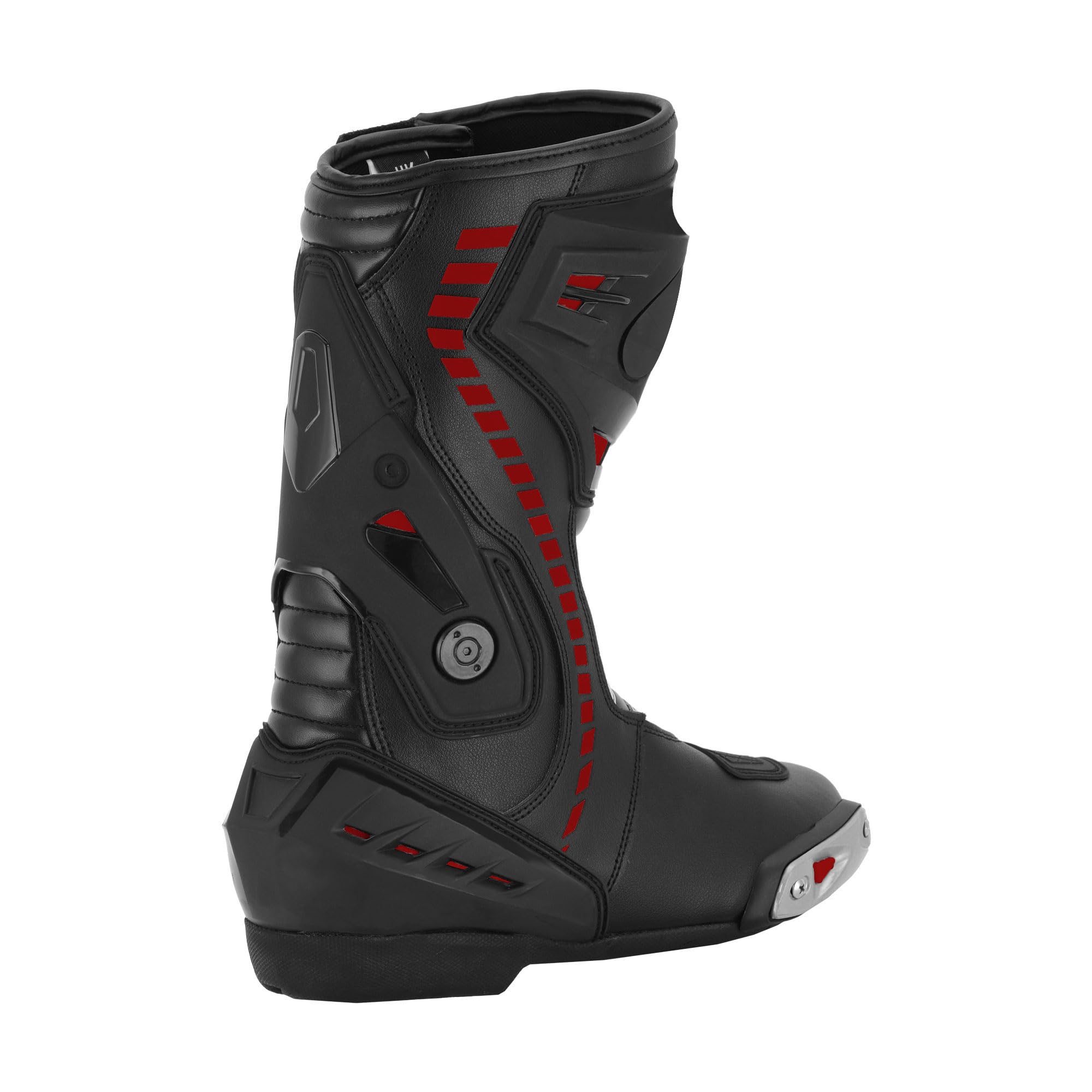 Motorradschuhe für Herren, Rennstiefel aus Leder, wasserdicht, knöchellang, rutschfeste Sohle