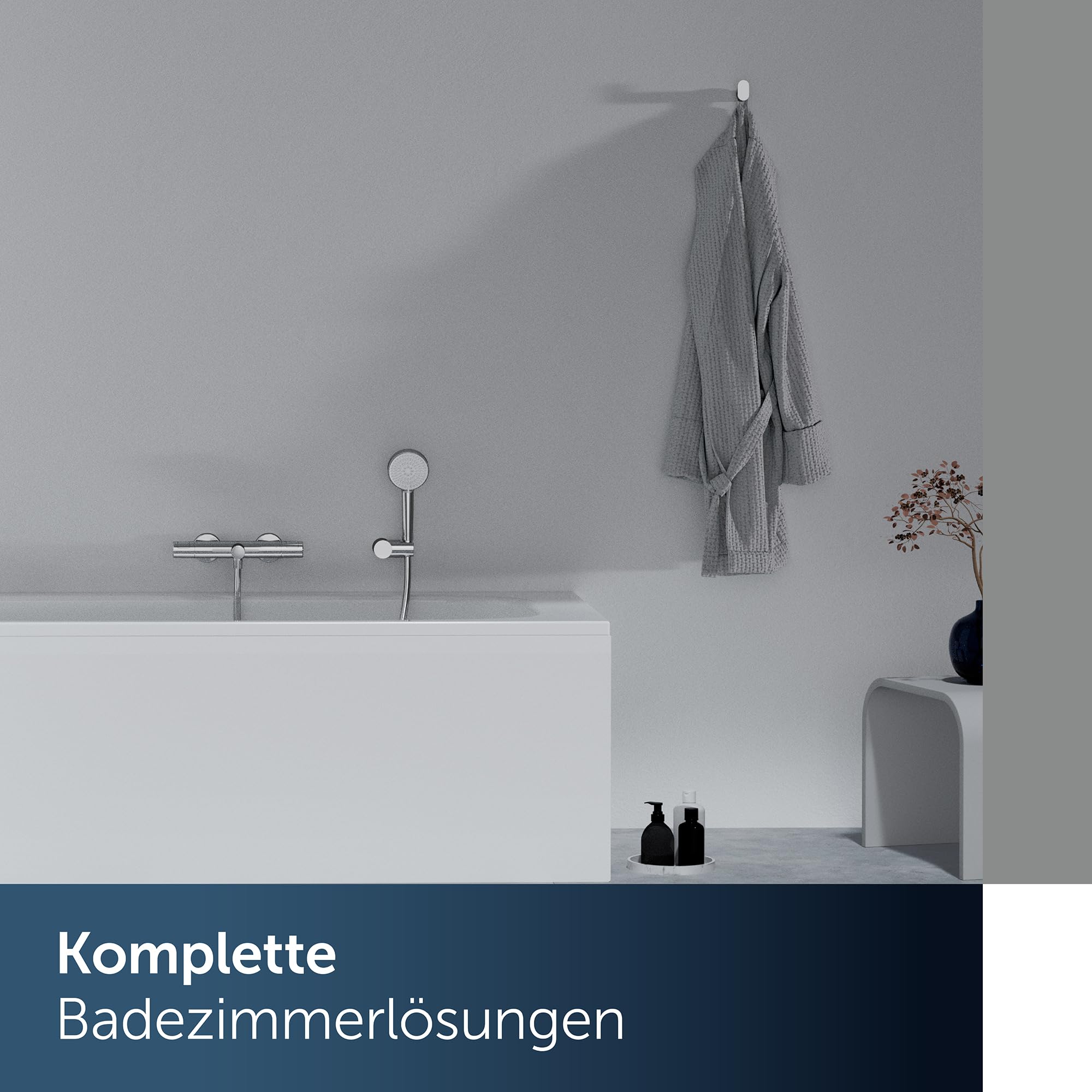 Ideal Standard Alero Badethermostat Aufputz, Auslaufhöhe 163 mm – Chrom | Wassersparend, Verbrühschutz, universeller G-1/2-Anschluss, hochwertige Badarmatur, A8576AA