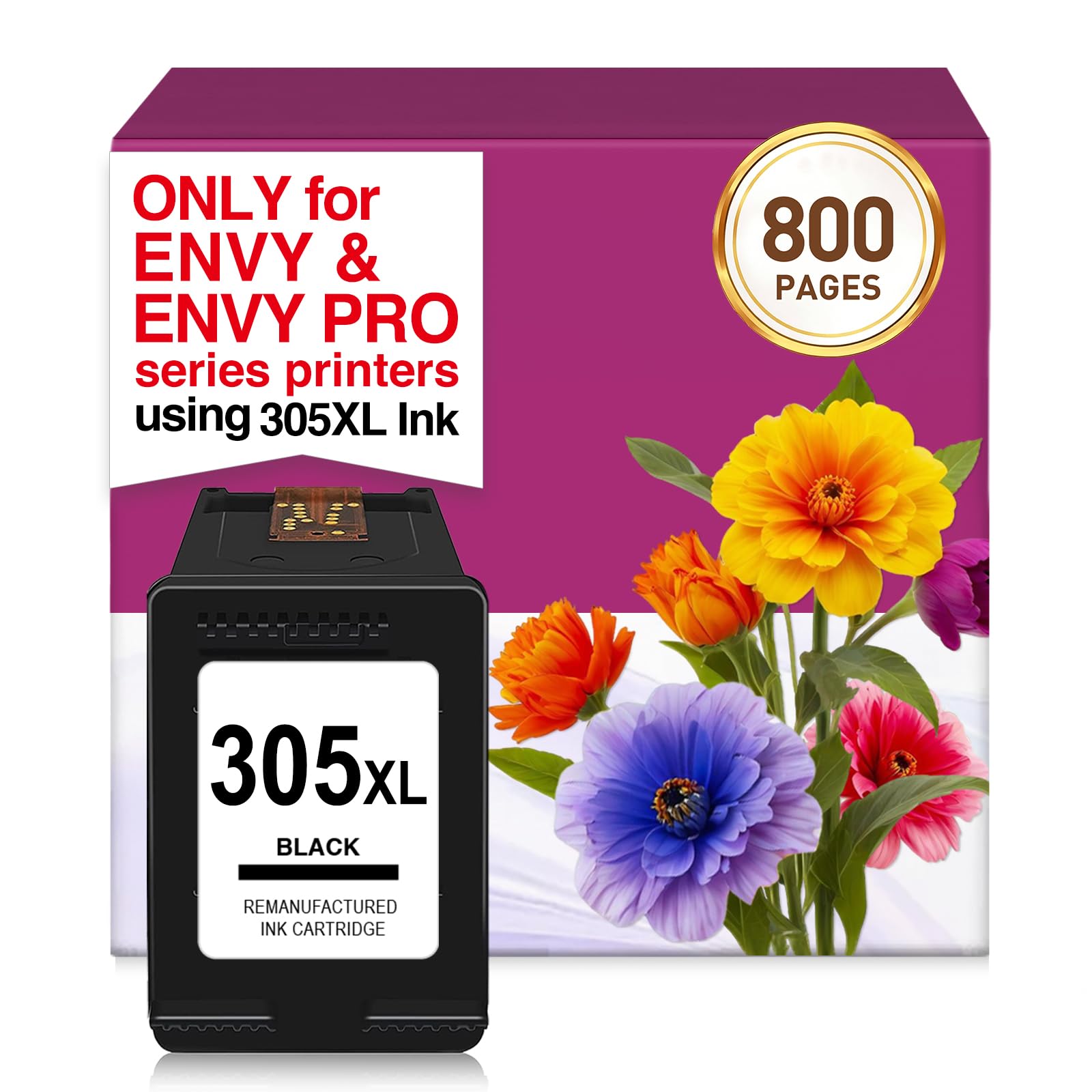 Cyloral 305XL Negro Cartuchos Tinta para HP 305XL DeskJet 2800e 2820e 4220e 4200e 2810e 2821e 2822e 2823e 4210e 4222e 4230e Tinta Impresora para HP 305 XL Negro