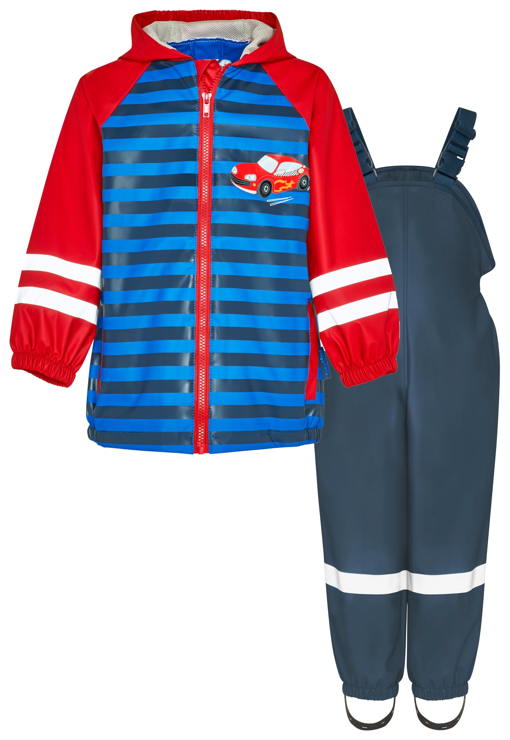 Playshoes Unisex Kinder Regen-set Regenlatzhose Regenanzug (2er Pack)