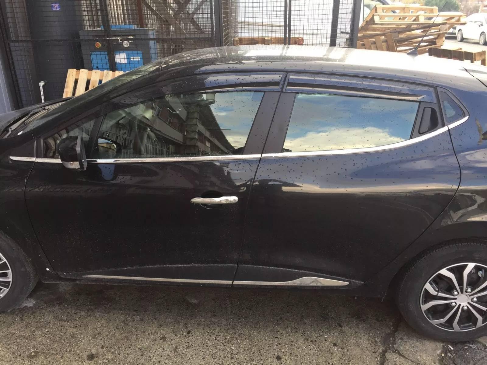 Deflectores de viento Deflectores de aire Deflectores de lluvia Deflectores de ventana lateral Compatibles con Renault Clio 4 2012-2019 Protección contra la lluvia para ventanas de coche