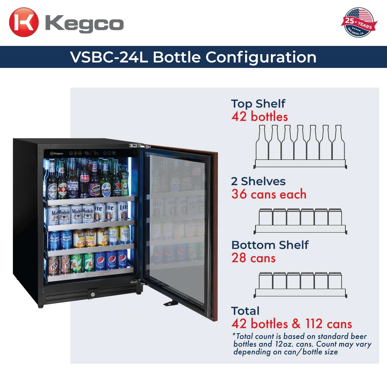 Kegco 24" Wide Reserva Series Panel Ready Right Hinge Beverage Center on Fridge.com - View 6