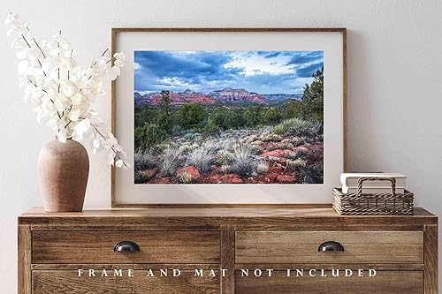 Miniatura 4 de Western Photography Print (Not Framed) Picture of Red Rocks and Desert Landscape on Chilly Spring Evening near Sedona Arizona Nature Wall Art