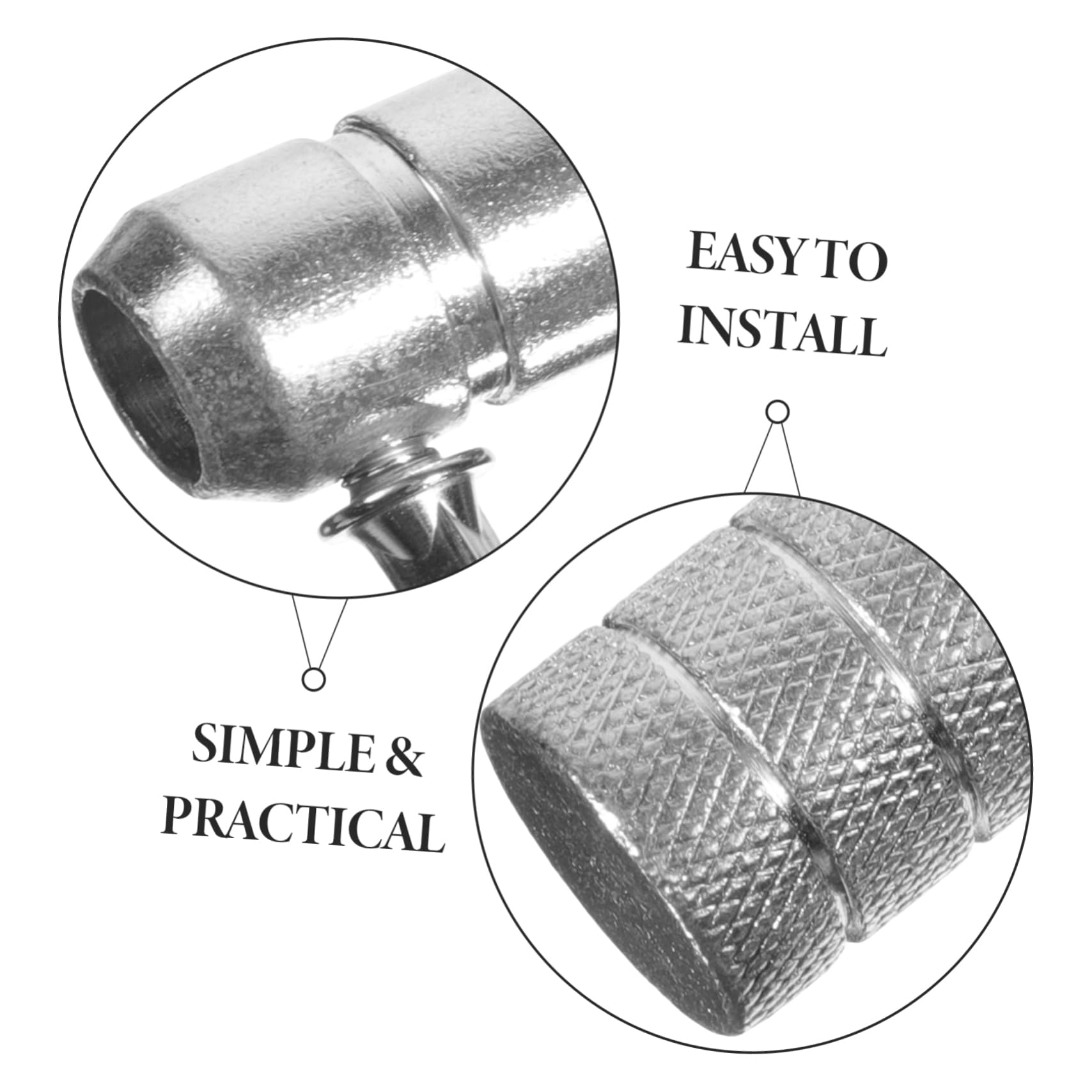 Totority Drum Kit Accessories Cymbal Stand Arm Counterweight for Nuts Drum Parts