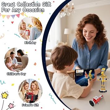 MSTK3K Crow T. Robot & Tom Servo Building Set, 2 in 1 Mystrey Sciance Theater Crow Robot Cartoon Model Toys, Home Decor Collectible for Fans, Birthday Xmas Idea Present for Adults, Kids 6+