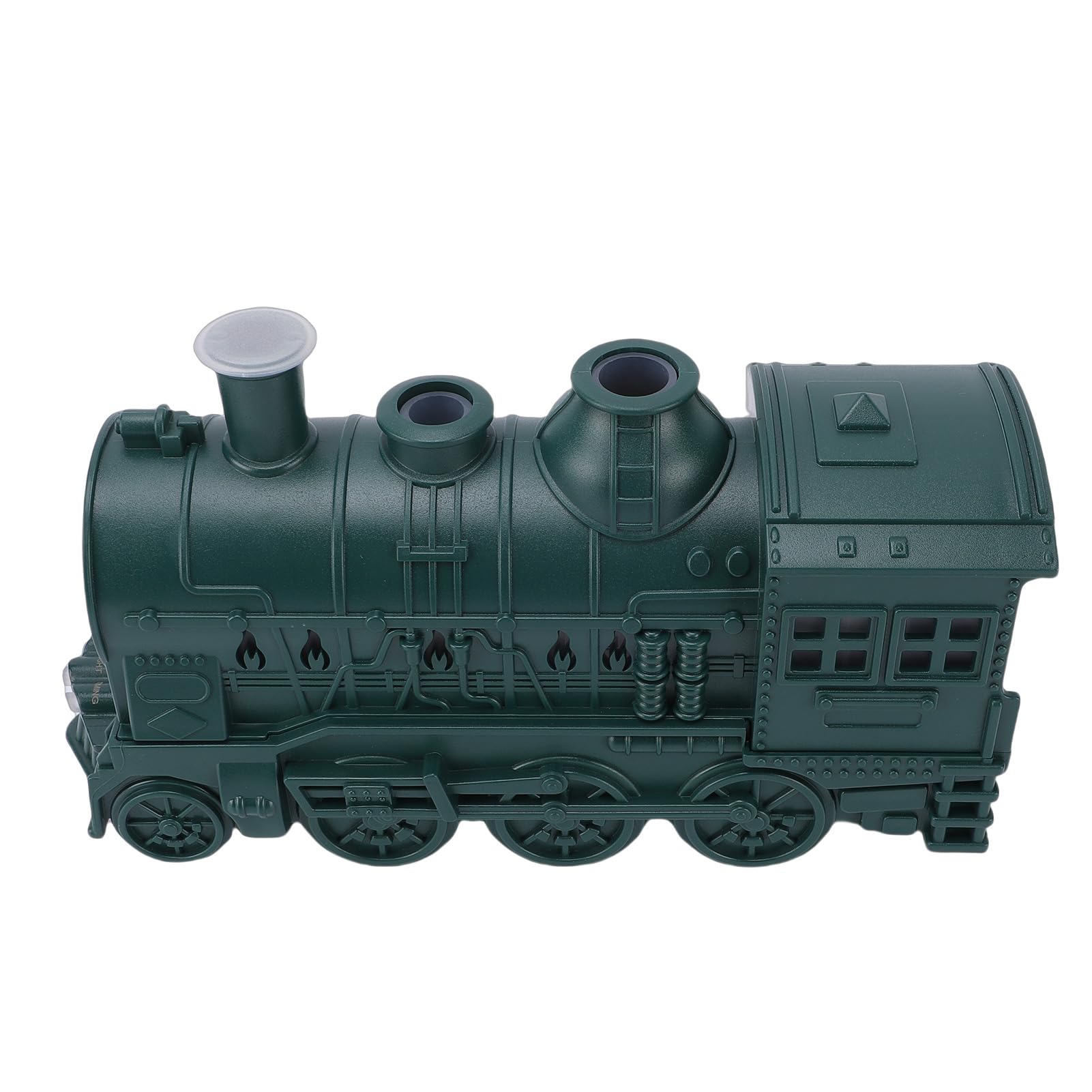 ASHATA Umidificatore a forma di treno con luce notturna, diffusore di oli essenziali, umidificatore a nebbia fredda, doppia modalità di spruzzo, con luce blu calda e fredda, per rilassarsi