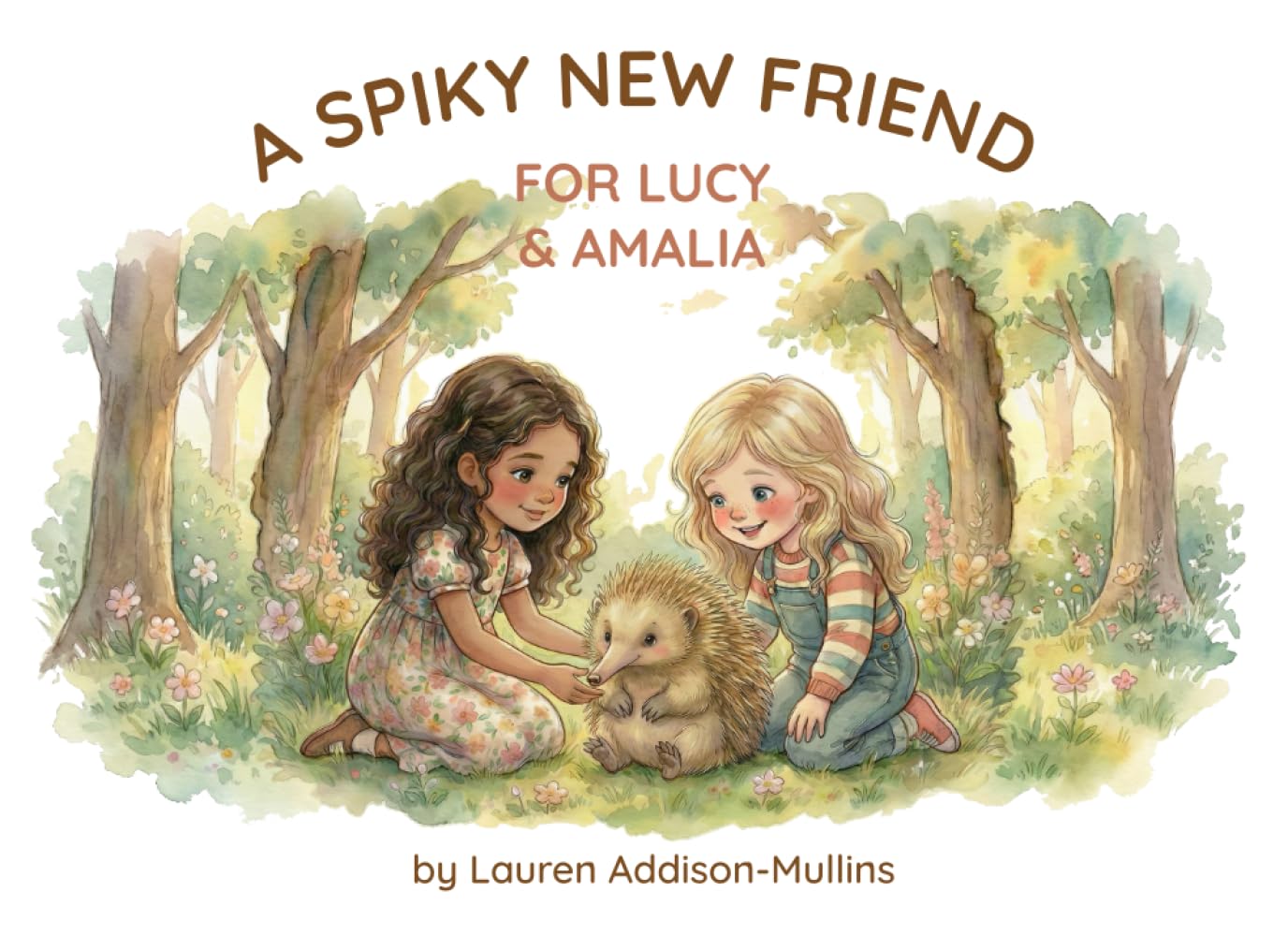 A spiky new friend for Lucy and Amalia