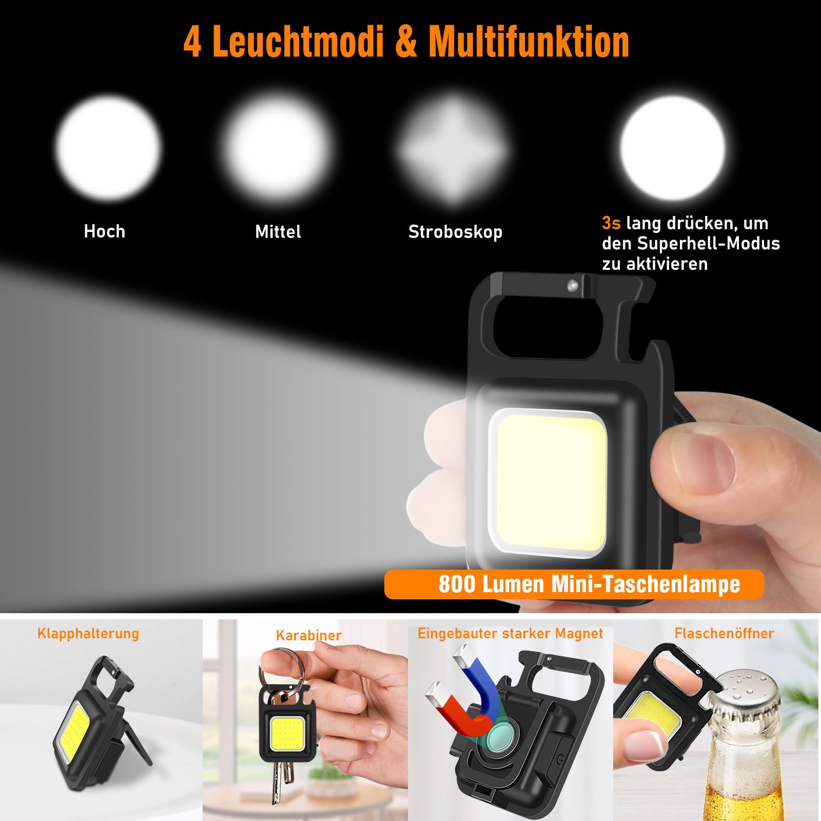 Shadowhawk Taschenlampe LED Aufladbar Extrem Hell, 20000 Lumen Taschenlampen Batteriebetrieben USB, XHM77.2 Taktische Taschenlampe Starke, Wasserdicht Flashlight Torch für Outdoor Notfälle Camping