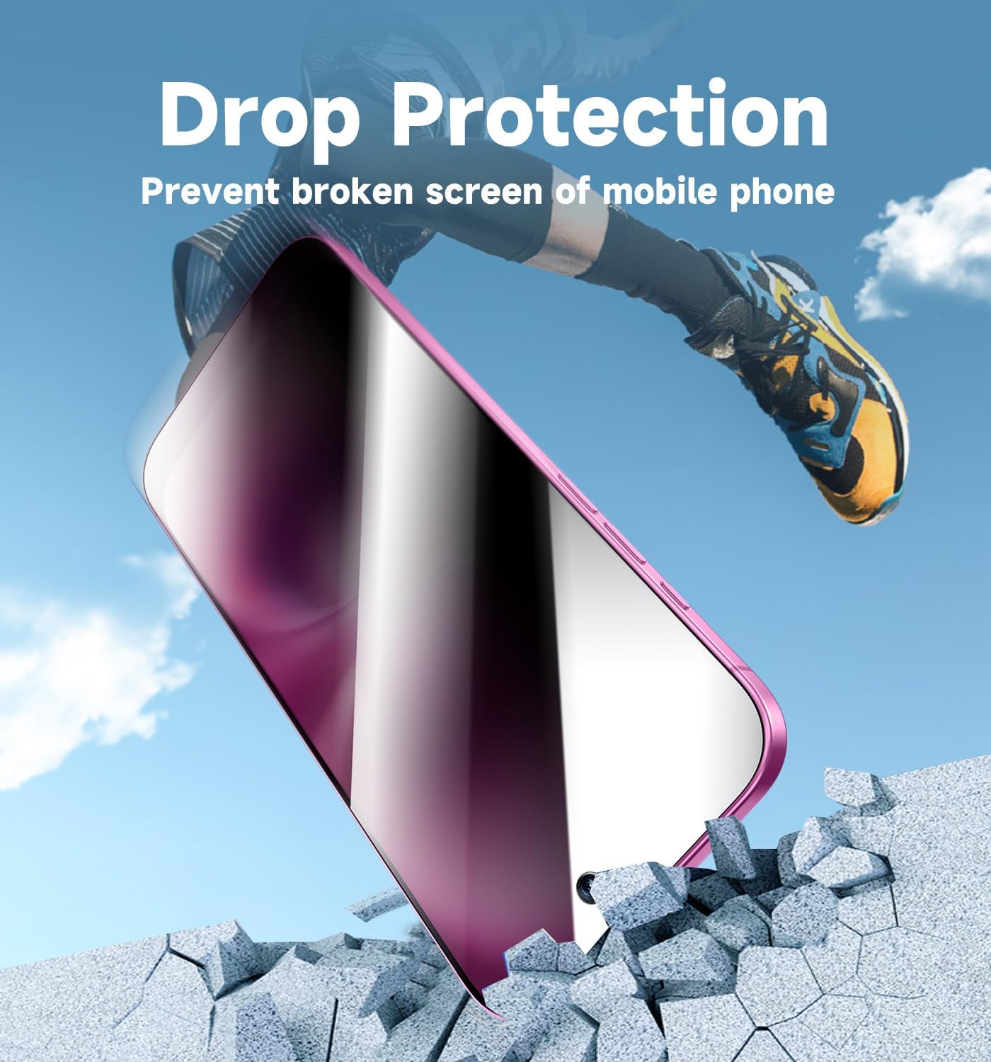 MAGIC JOHN 2 Pack for iPhone 16 Plus Privacy Screen Protector 6.7 inch, Anti Spy Tempered Glass Film, Auto Dust-Elimination Installation, Bubble Free, Case Friendly 7 71sy1fF8lkL. AC SL1500