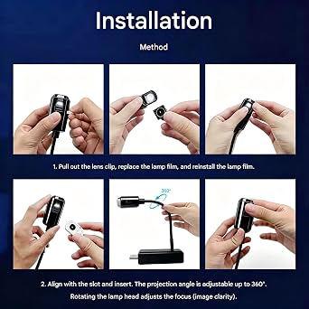 Plug and Play HD Christmas Projector,3D Holographic Night Light Projector,USB Powered,360 Adjustable Projector for Bedroom Ceiling Wall Room Decor,with 24 Films