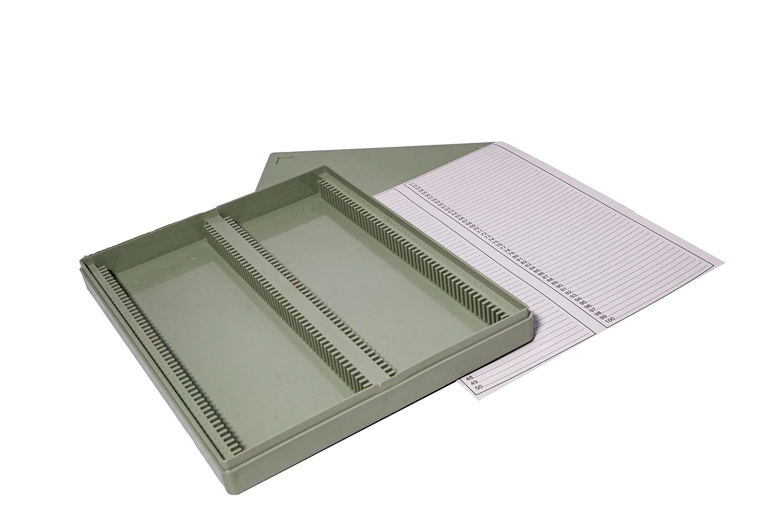 Clear & Sure Microscope Slide Box Silde Storage Plastic Box (100 Slide Box) (B0BTPMGTSS) Amazon Price History, Amazon Price Tracker