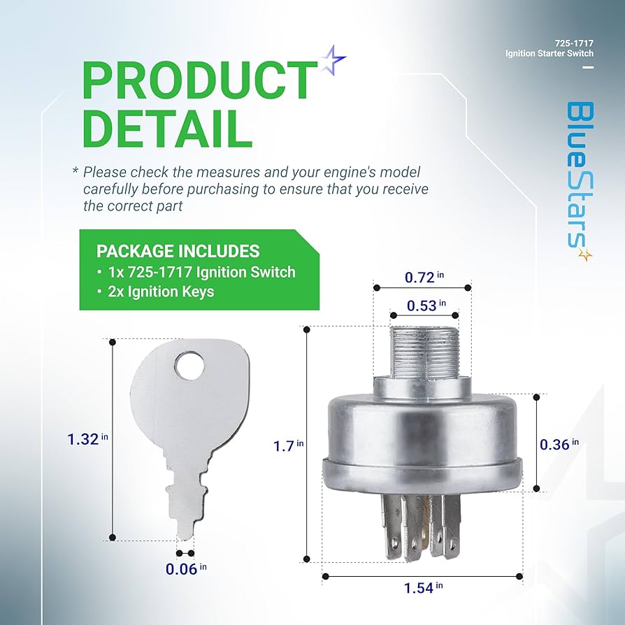 Amazon.com : BlueStars 725-1717 925-1717 Ignition Starter