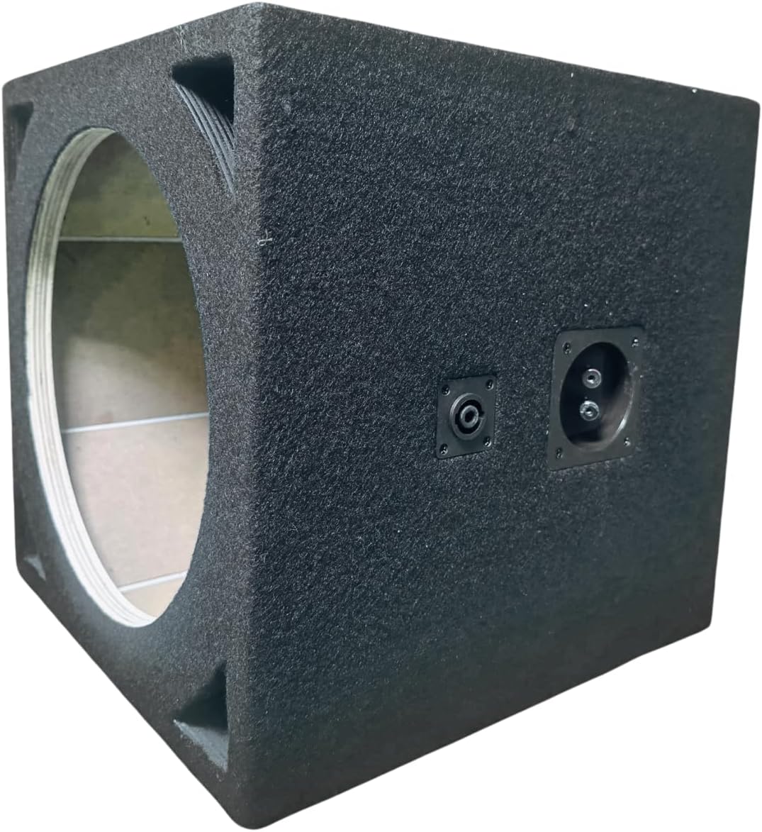 12" Single Empty Midbass Speaker Bass Subwoofer Enclosure Box Car Audio Stereo Speakers Xtreme Durable Strong Wood Subwoofer Boxes Carpet Chuchera Horn Brazilian Style