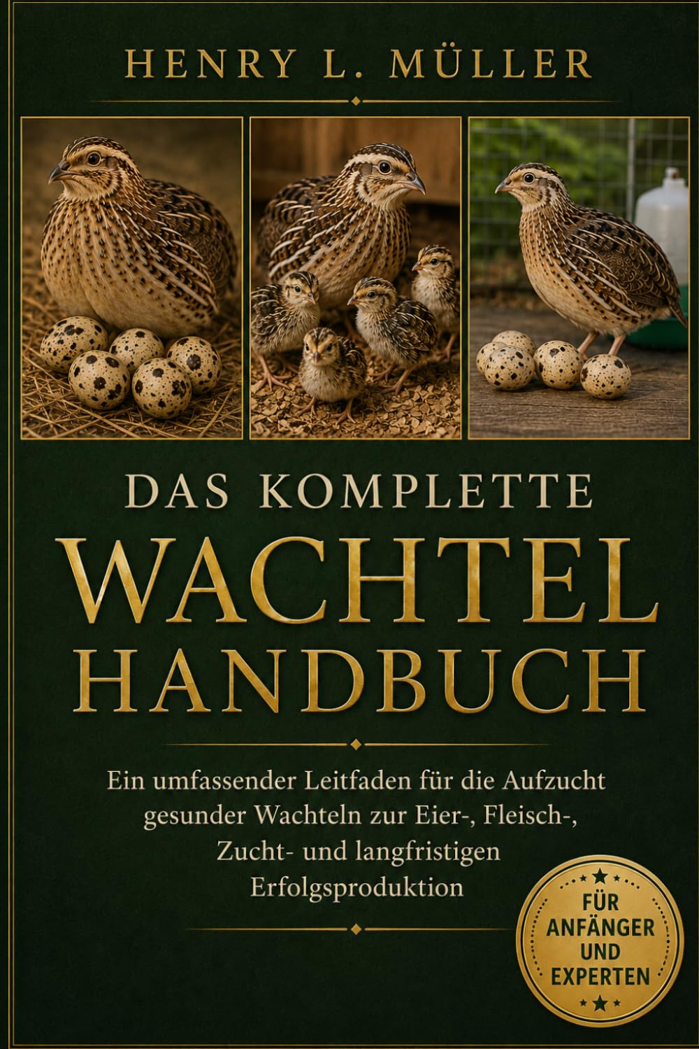 DAS KOMPLETTE WACHTELHANDBUCH: Ein umfassender Leitfaden für die Aufzucht gesunder Wachteln zur Eier-, Fleisch-, Zucht- und langfristigen Erfolgsproduktion