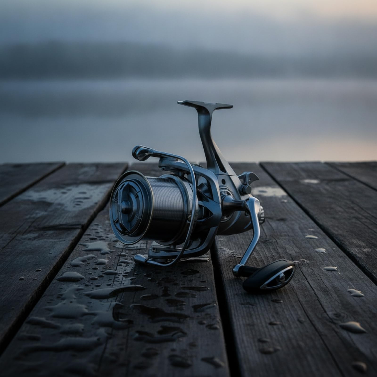 Harilla Mulinello da Pesca Rotante a Bobina con Bobina Larga 76.5 Mm Bordo Interno 67 Mm Altezza 38 Mm Doppia Frizione 25 Kg Adatto per Lanci Lunghi Notturno