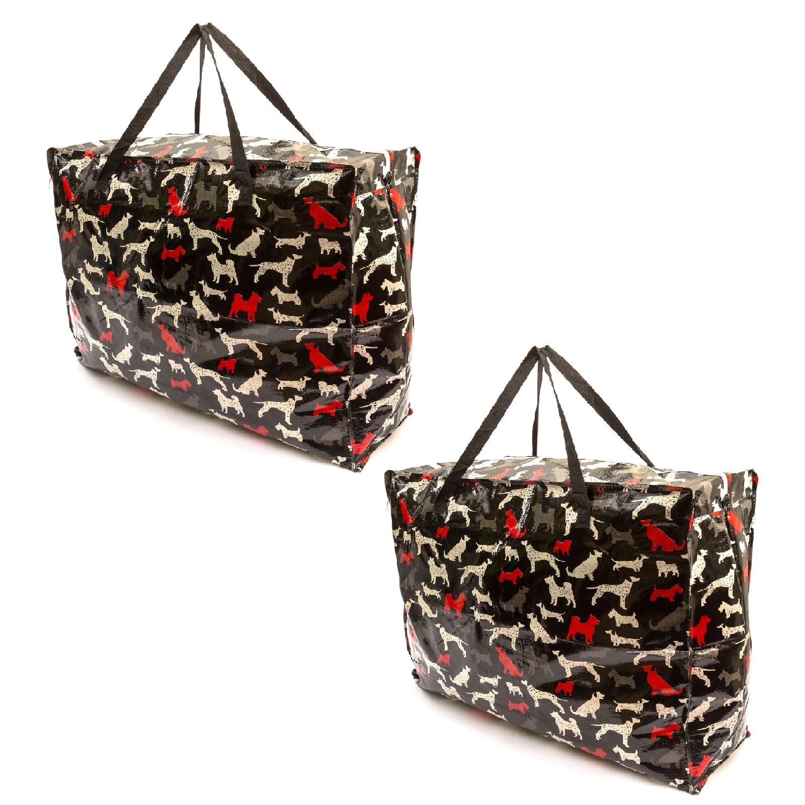 2 Pack Storage Bags Dog Print 75x60x25cm X-Large