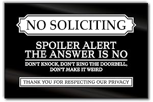 Funny No Soliciting Sign for House: Keep Unwanted Visitors Away