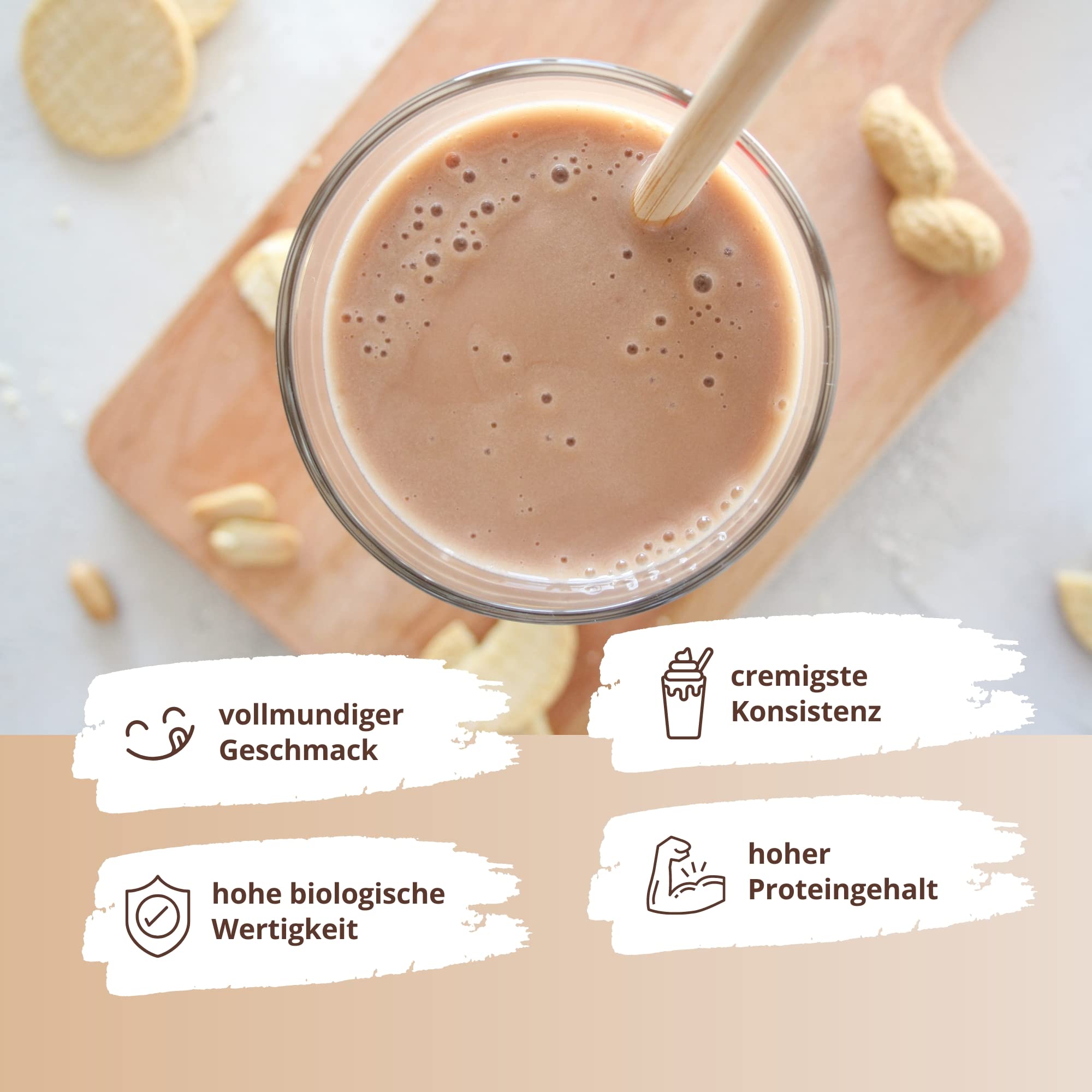 Nutri + Eiweiß Pulver Vegan Salted Caramel Pretzel 2 kg - 3k Protein Salty Bretzel - Pflanzliches Proteinpulver ohne Laktose und Zucker-Zusatz - Eiweißpulver Shake Salzbrezel