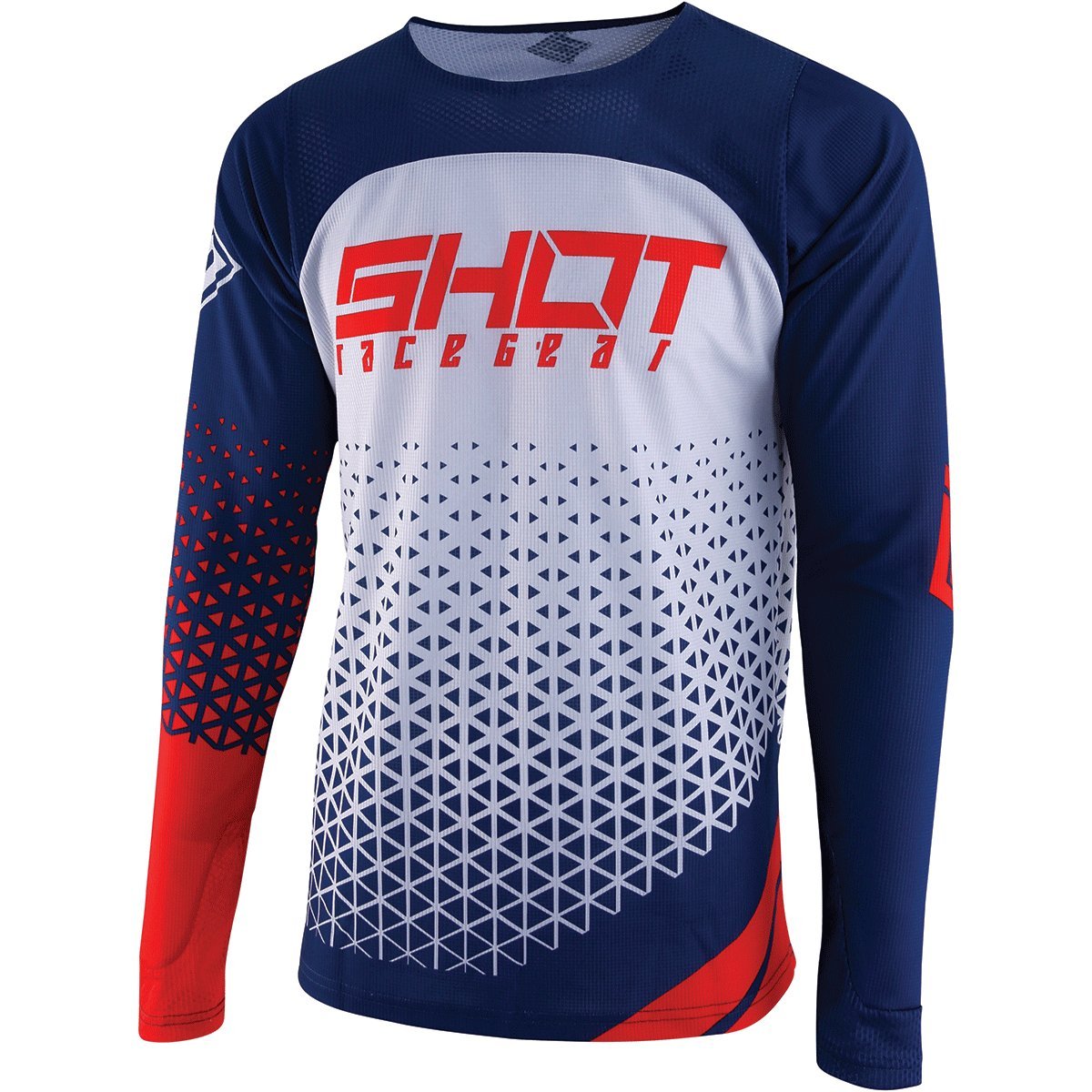 Shot Delta Men's Off-Road Motorcycle Jersey - Blue/Red/Medium