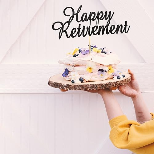 Miniatura 6 de Arthsdite Decoración para tartas de feliz jubilación para tartas retiradas, tema de jubilación, suministros de decoración de pasteles para fiesta de