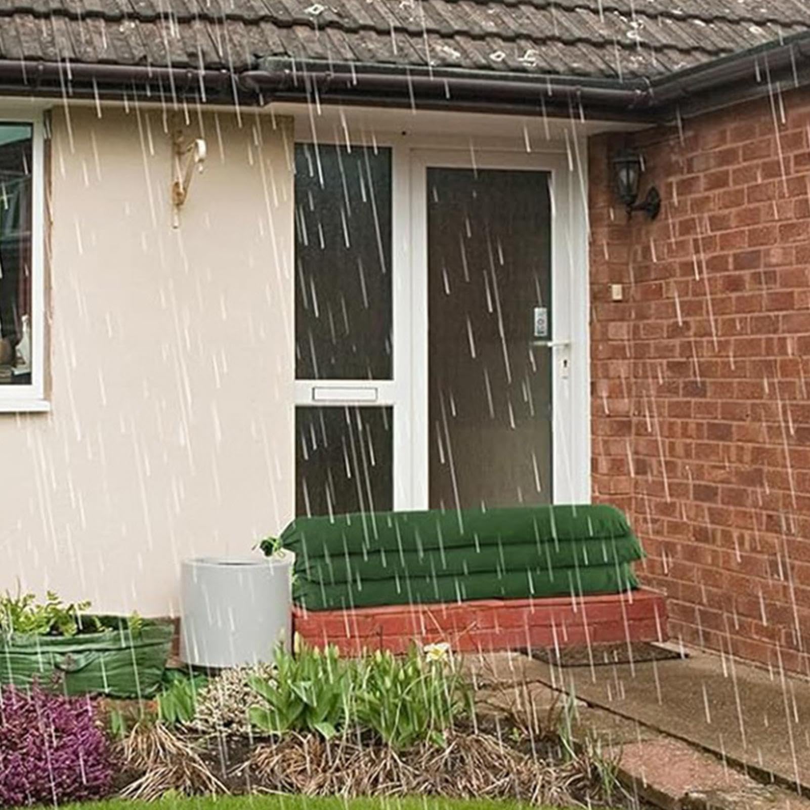 Flood Prevention Sandbags, Reusable Sandbags for Floods, Canvas Flood Barriers, Long Sandbag Tubes, Thickened Sandbags for Rain Garage Flood Prevention for Flood and Garages