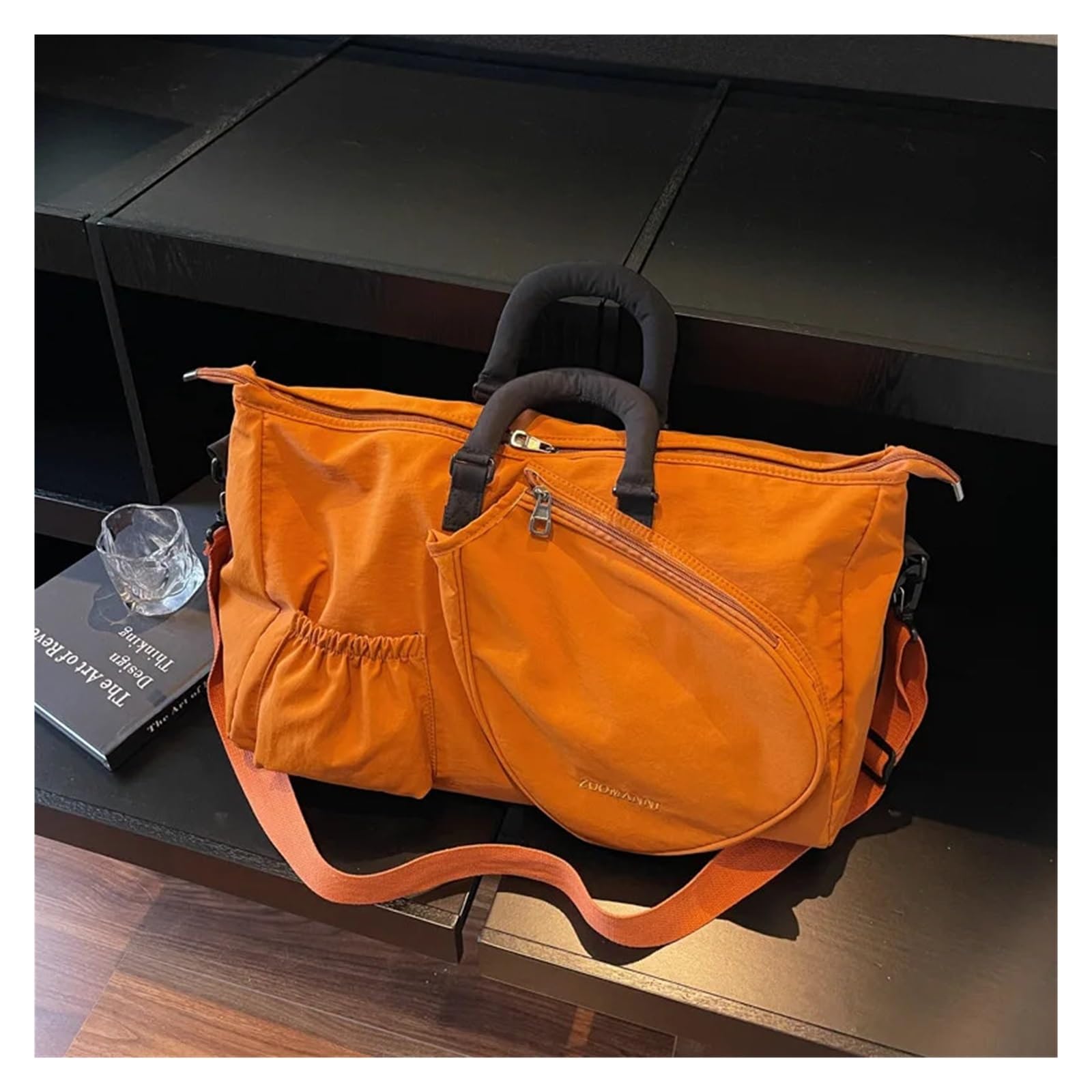 Bolsa for Raqueta De Tenis Bádminton 36-55L for Mujer, Bandolera Mano con Separación En Seco Y Húmedo for Fitness, Viaje Un Solo Hombro