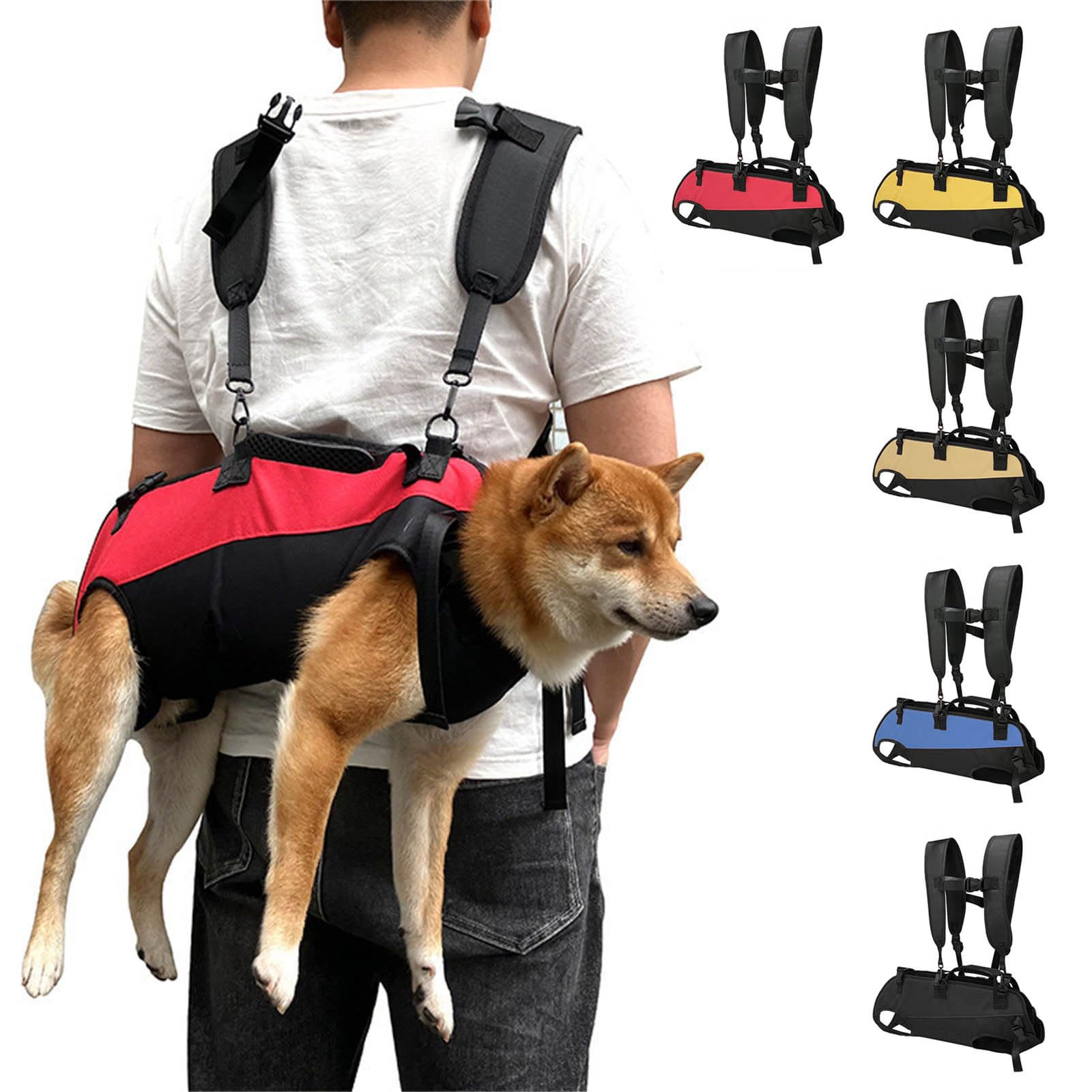 Four Legged Pet Travel Bag with Breathable Oxford Fabric Adjustable Shoulder Strap Carrier Bag for Small to Large Breeds
