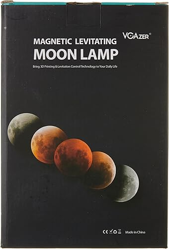 Miniatura 9 de VGAzer Lámpara de luna con impresión 3D, lámparas de luz de luna levitante magnética para el hogar, decoración de oficina, regalo creativo, 6