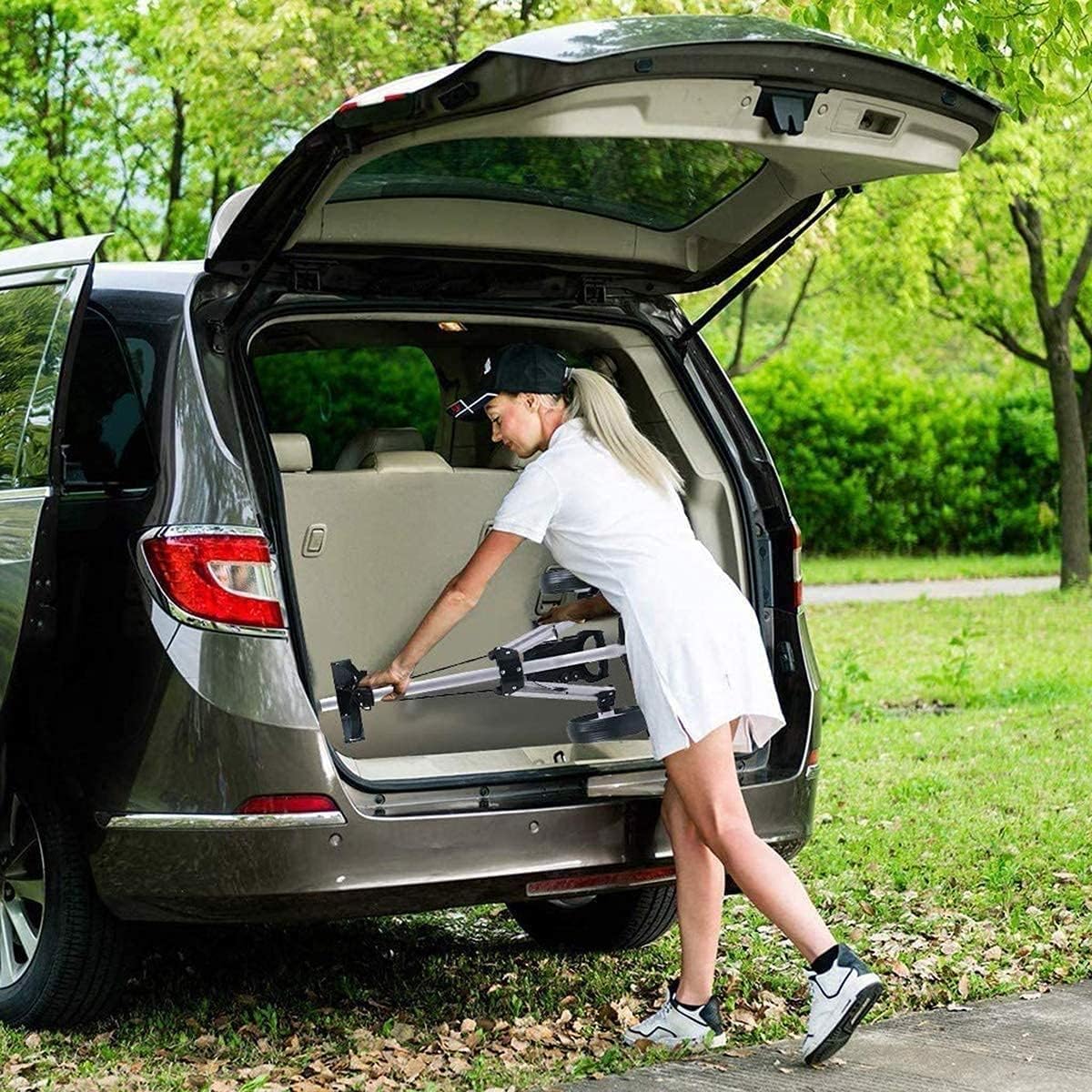 Carrello da Golf a Spinta, Carrello da Golf a 2 Ruote Girevole Carrello da Golf Pieghevole di Un Secondo con tabellone segnapunti Multifunzione, carrelli da Golf Push Pull