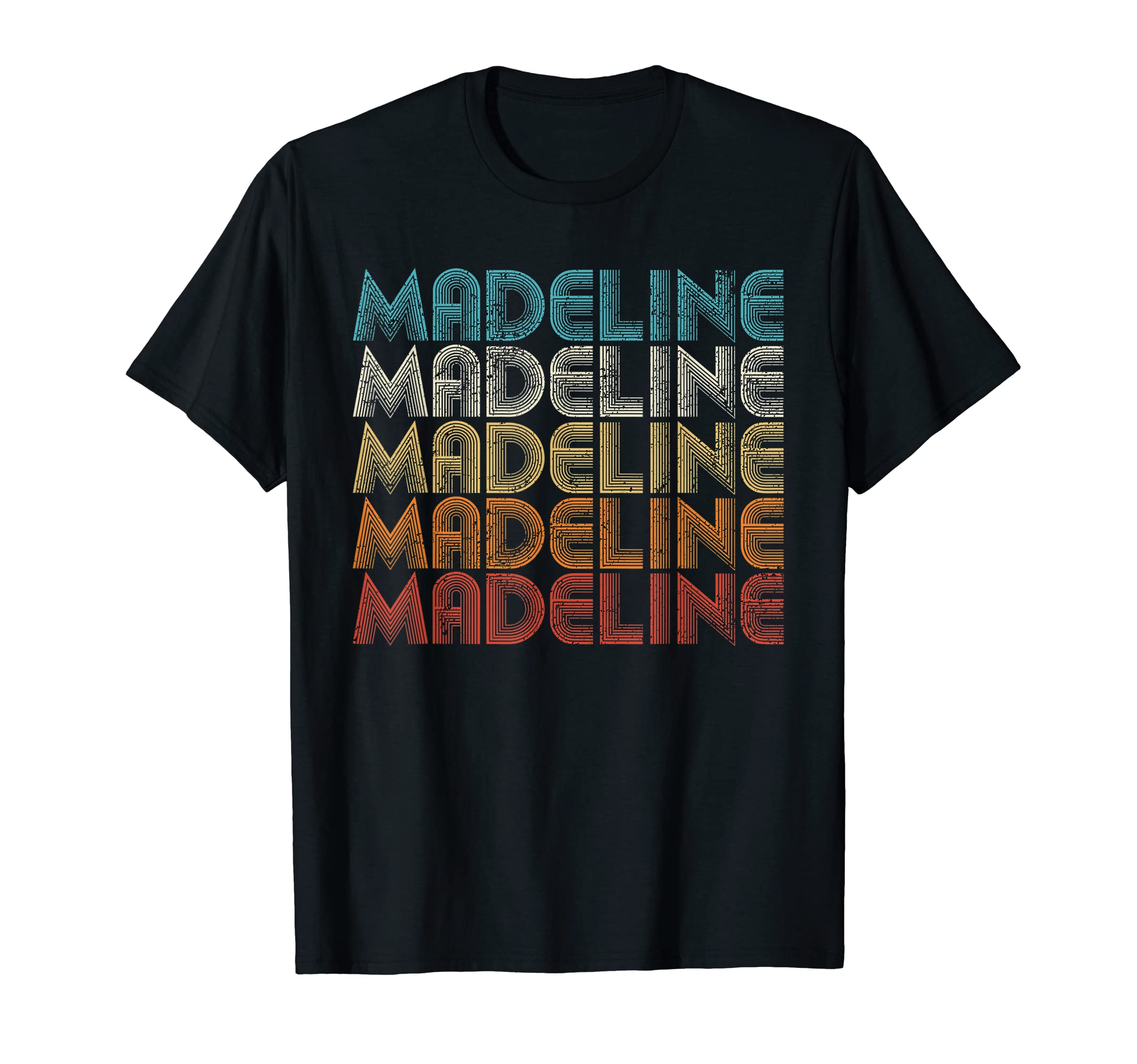 Madeline First Given Name Pride Retro Personalized T-Shirt