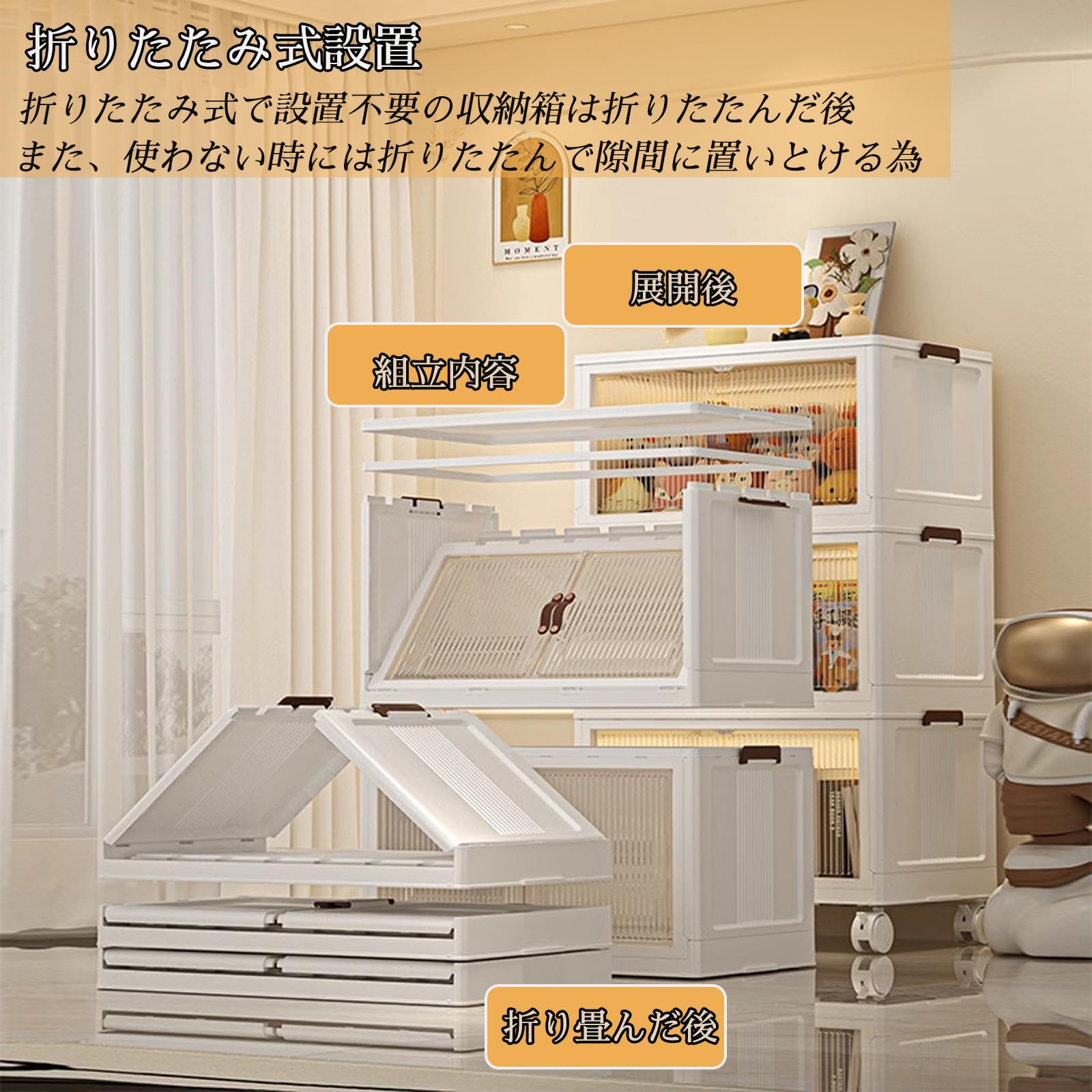 キャスター付き 収納ボックス 前開き 透明 Amazon 収納ボックス透明 扉