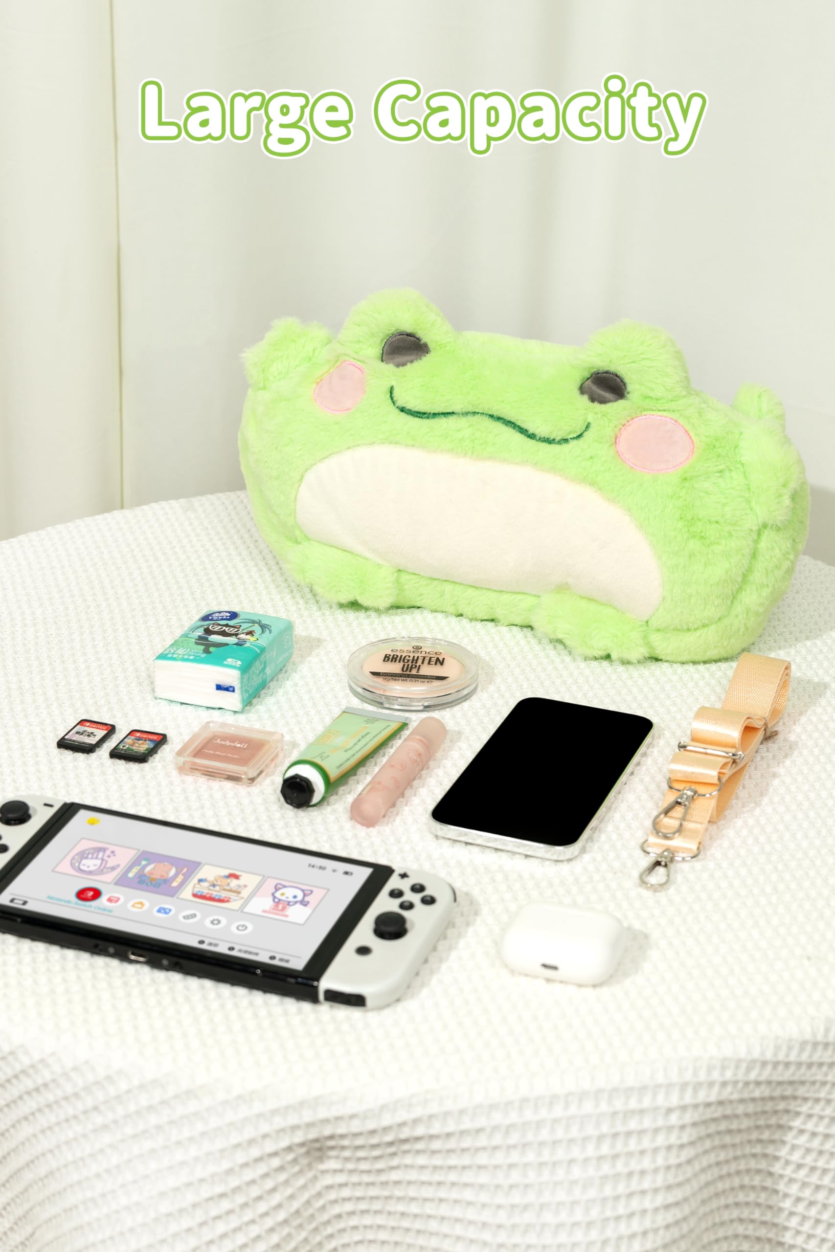 GeekShare Cute Plush Switch Carrying Case Compatible with Nintendo