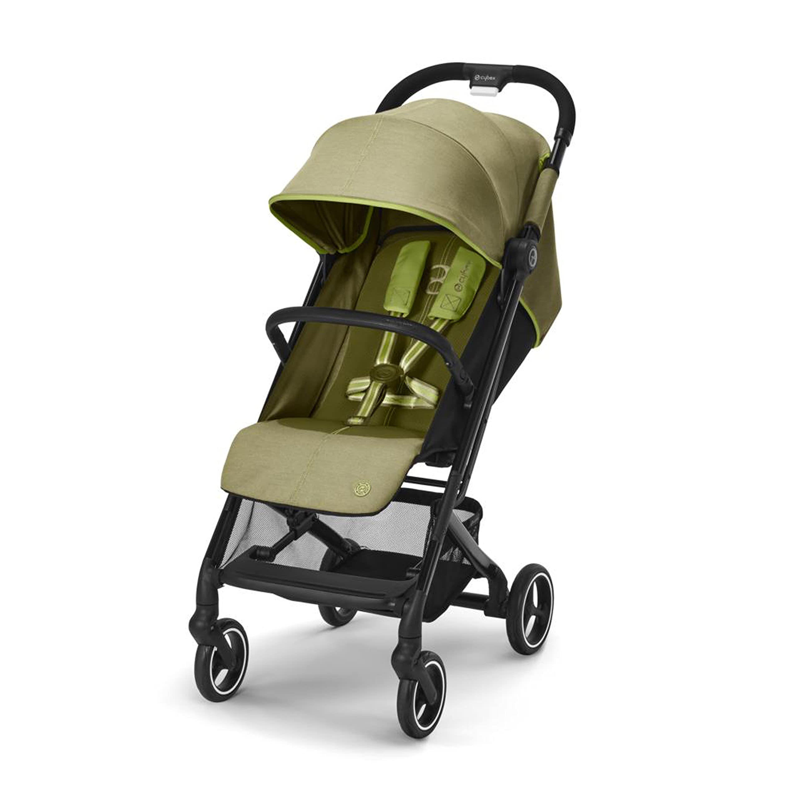 CYBEX Gold Beezy Pram, From Birth To Approx. 4 Years (Max. 22 kg), Compact And Ergonomical, Nature Green