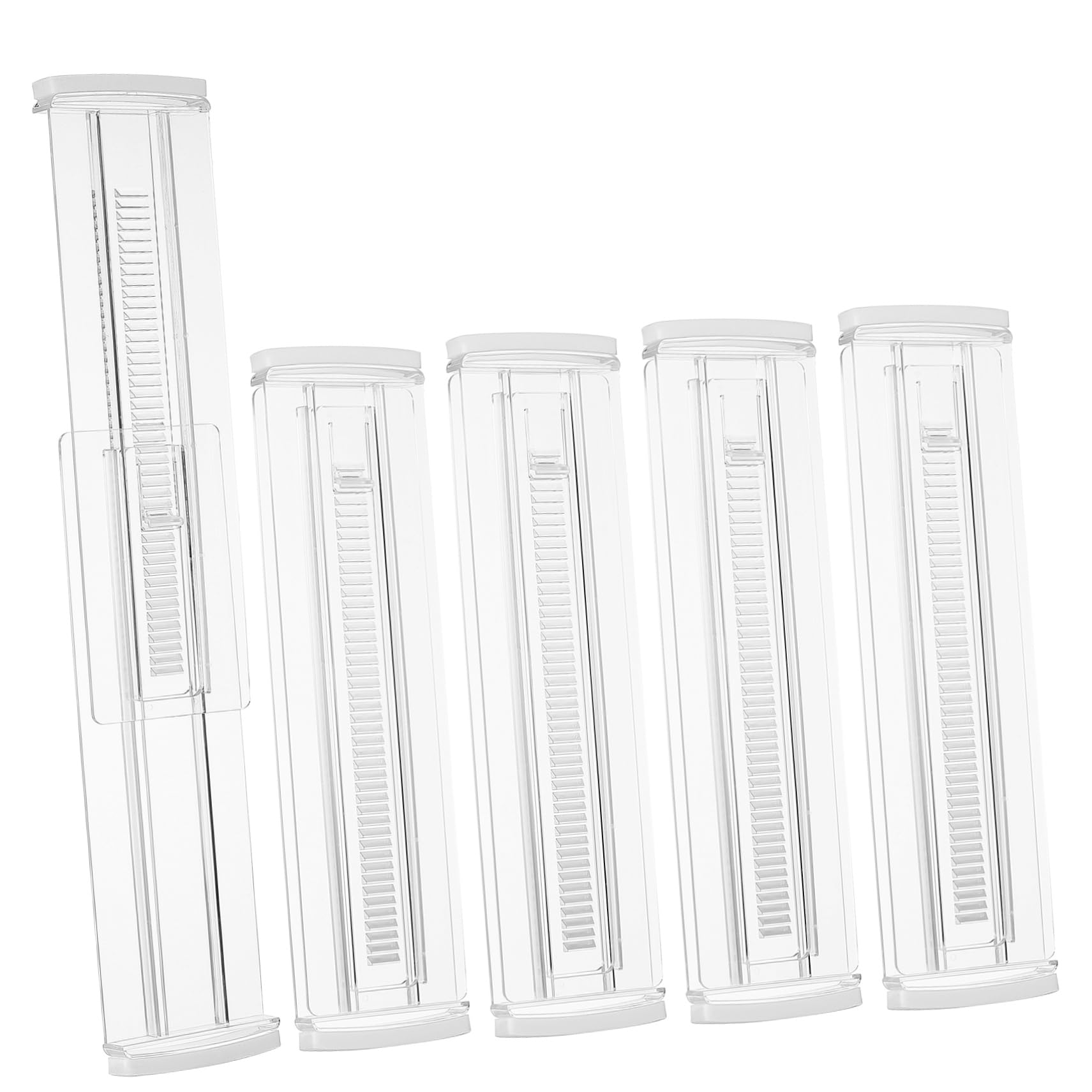 Cabilock 6 Divisores de Cajones de Plástico Ajustables, Expandibles y Resistentes, Organizador para Ropa y Toallas, Cocina y Dormitorio