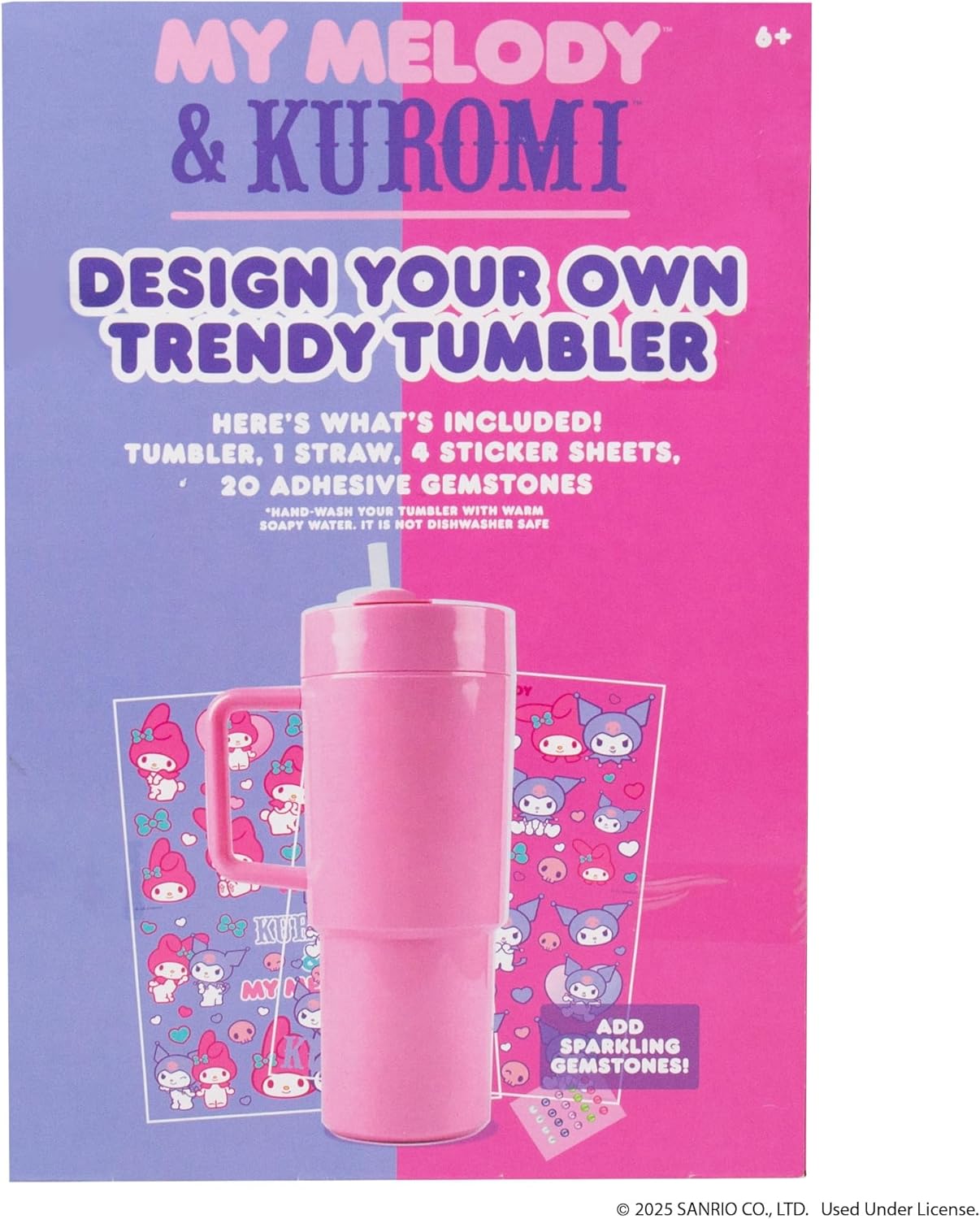 My Melody & Kuromi Design Your Own Trendy Tumbler, 20 oz. BPA-Free - Image 10
