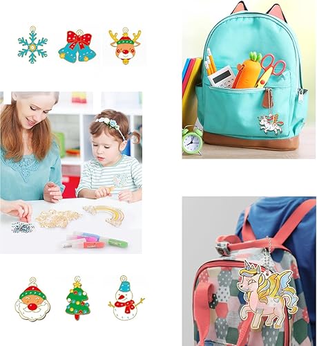 Miniatura 4 de Juego de manualidades y manualidades de pintura de cristal, kit de colgante de cristal para bricolaje, arte de pintura de ventana para niños, kit de