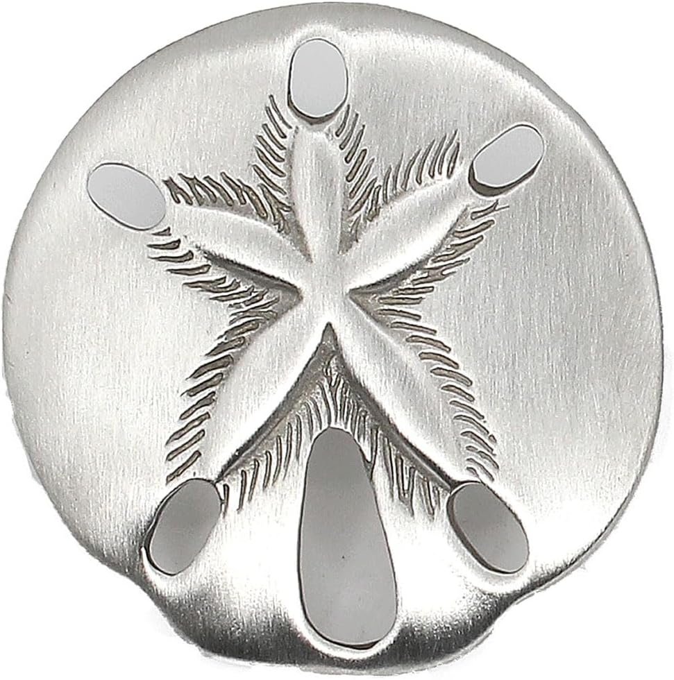 Sand Dollar Cabinet Knob (Medium) | Pewter Hardware Collection | Kitchen, Bedroom, Living Room, Bathroom Cabinet and Drawer Knobs