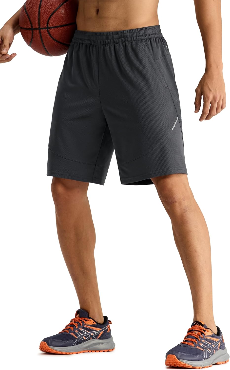 MIER Mens Athletic Shorts 9" Mesh Basketball Gym Quick Dry Shorts with Pockets for Active Running Workout, Lightweight