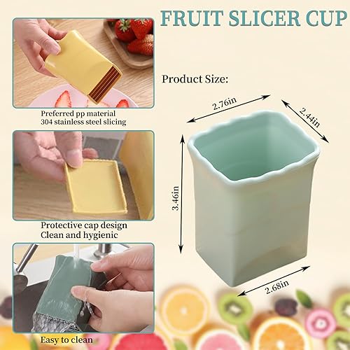 Miniatura 4 de Rebanadora de huevos de acero inoxidable suave para frutas 2024, nueva mini rebanadora de fresas multifuncional, rebanadoras de plátanos, creativas