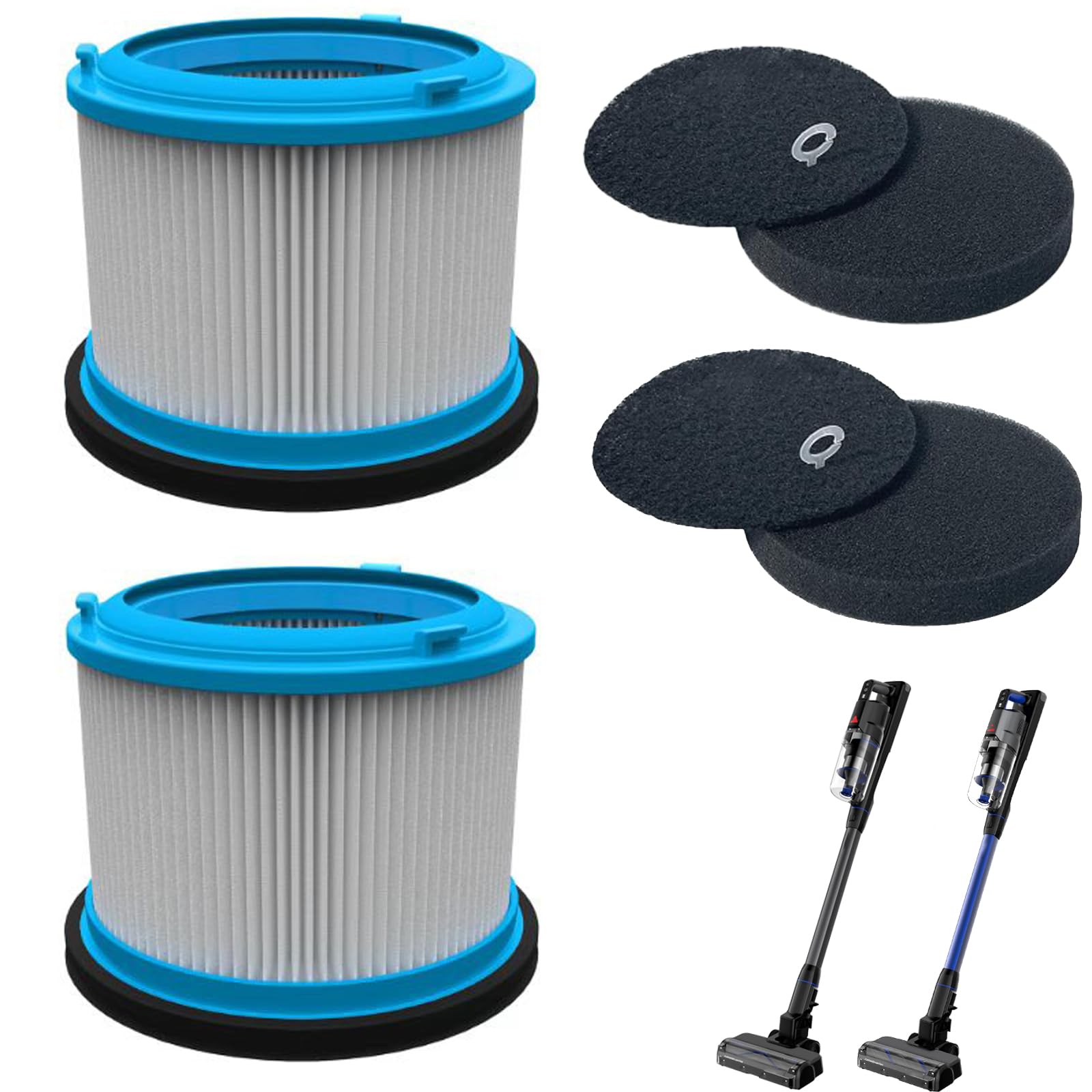 Spares2go Set Di 3 Cartucce Filtro HEPA Per Aspirapolvere Vax Power Pet E Modelli Serie 3, 4, 5, 6, U90, U91, Ricambio Compatibile