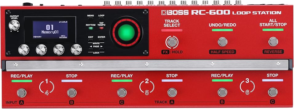 BOSS LOOP STATION RC-600 Multifunctional Looper Floor Type 6 Track 200 Built-In Rhythm 16 Drum Guitar Vocal MIDI