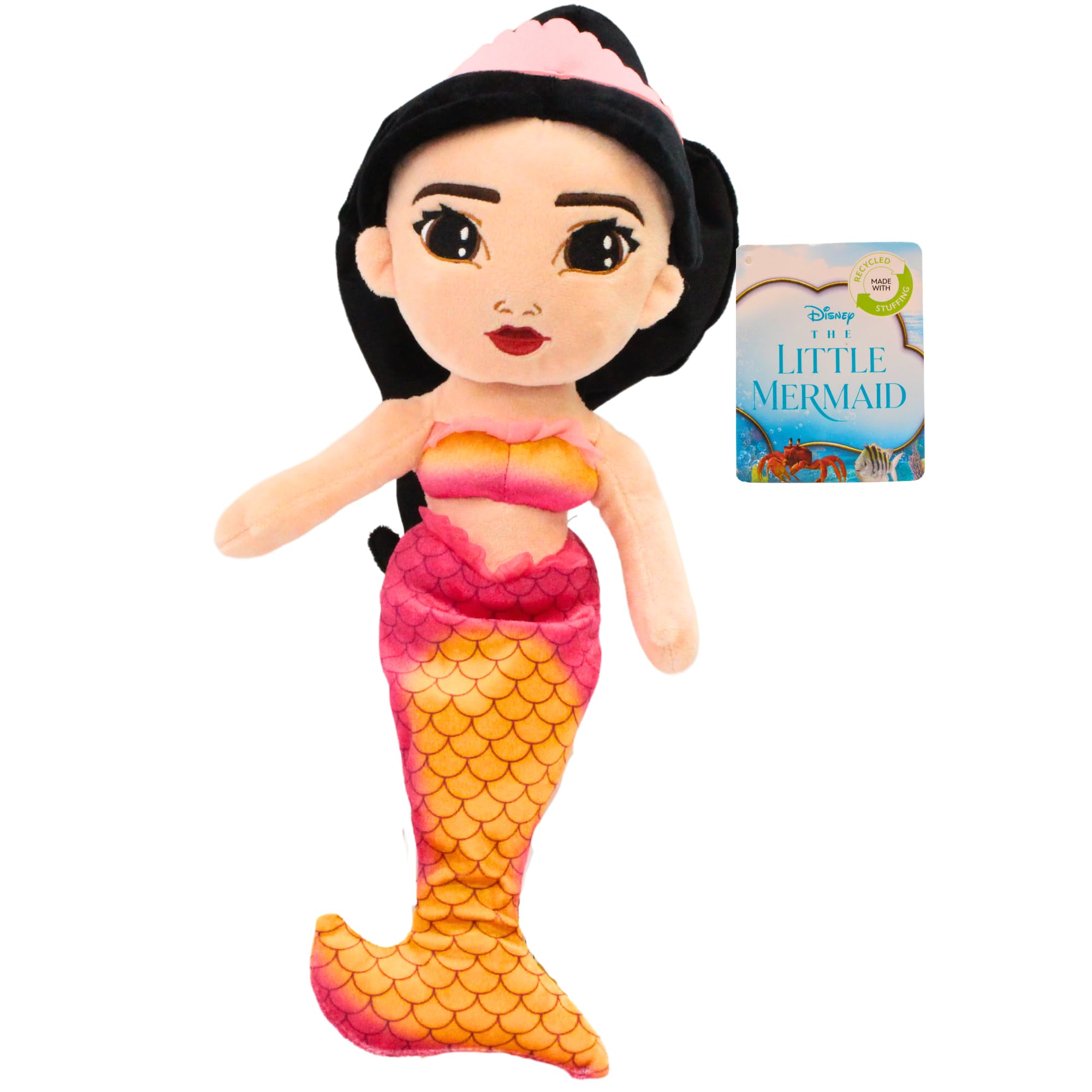 Disney The Little Mermaid Super Soft Gift Quality 30cm Plush Toy - Mala, Multicolor