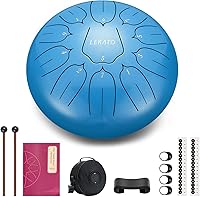 Vista 11 de Tambor de Lengua de Acero de 13 Pulgadas 15 Notas, LEKATO Tambor de Acero Clave C Principiante/Profesional Zen Tambor de Percusión para Meditación
