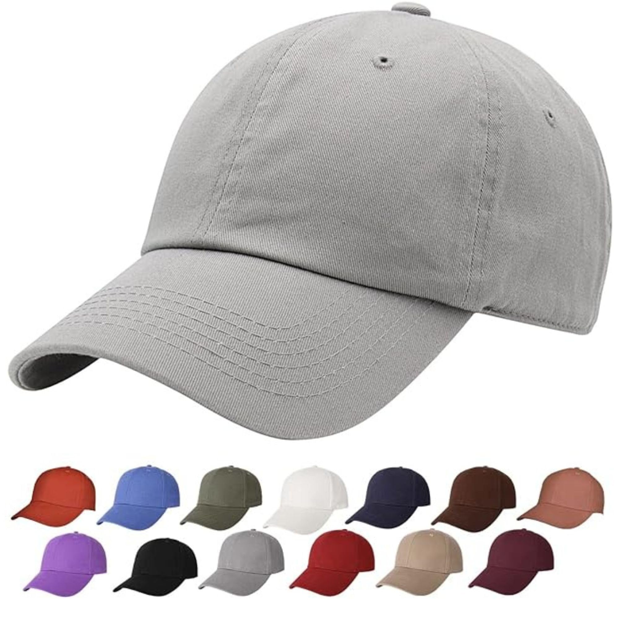 100% Cotton Baseball Dad Cap Adjustable Size hat for Running Workouts and Outdoor Activities baseball cap for men women
